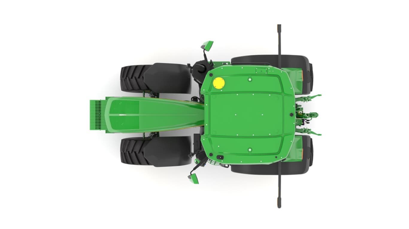 Top view of 7R 270 Tractor on a white background