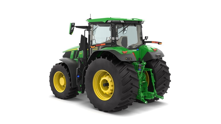 Rear left facing 7R 290 tractor on a white background