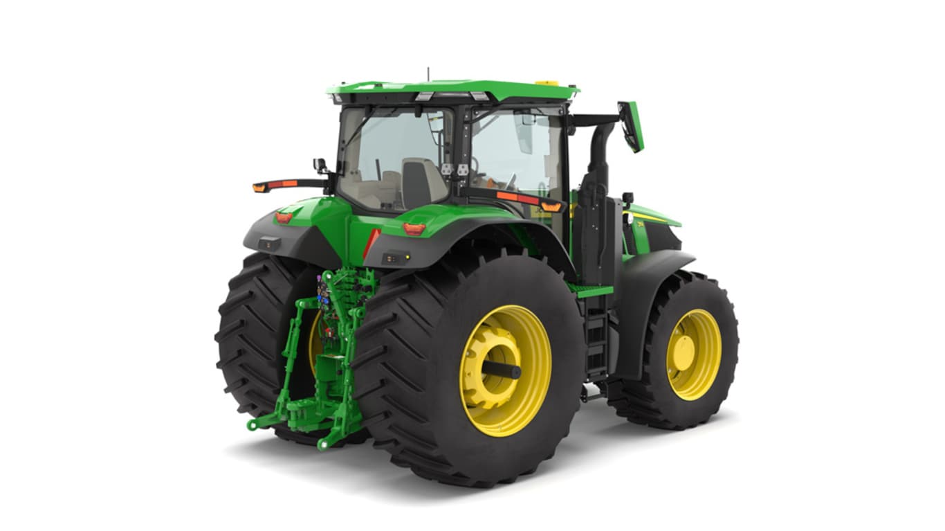 Rear right facing 7R 290 tractor on a white background