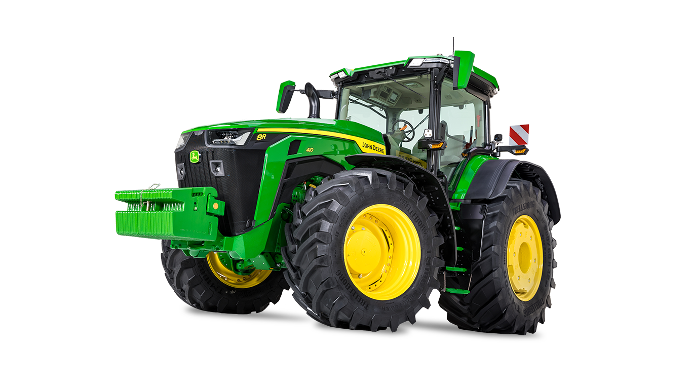 Foto de estudio Trator grande John Deere serie 8RT