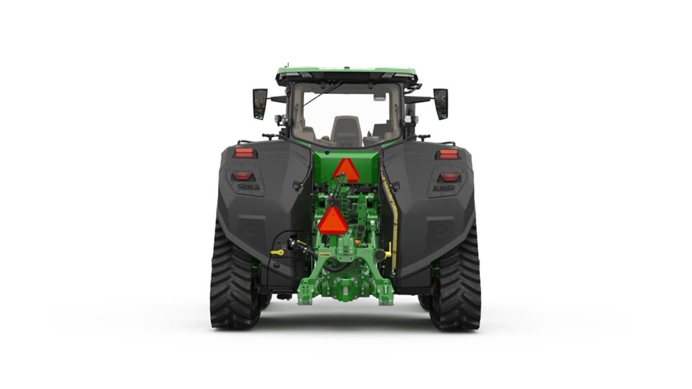 Studio image of Rear facing 8RX 490 Tractor