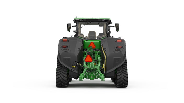 Studio image of Rear facing 8RX 490 Tractor