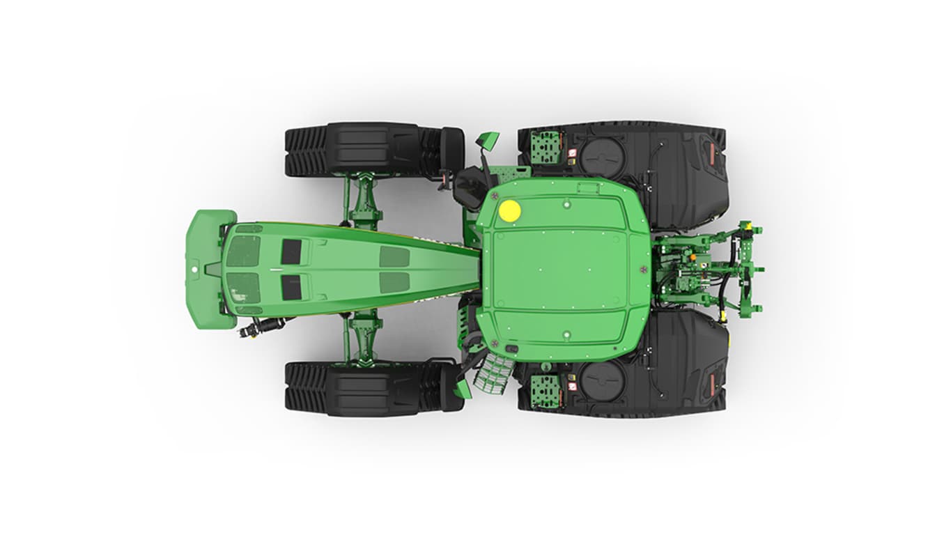 Studio image of Top facing 8RX 540 Tractor
