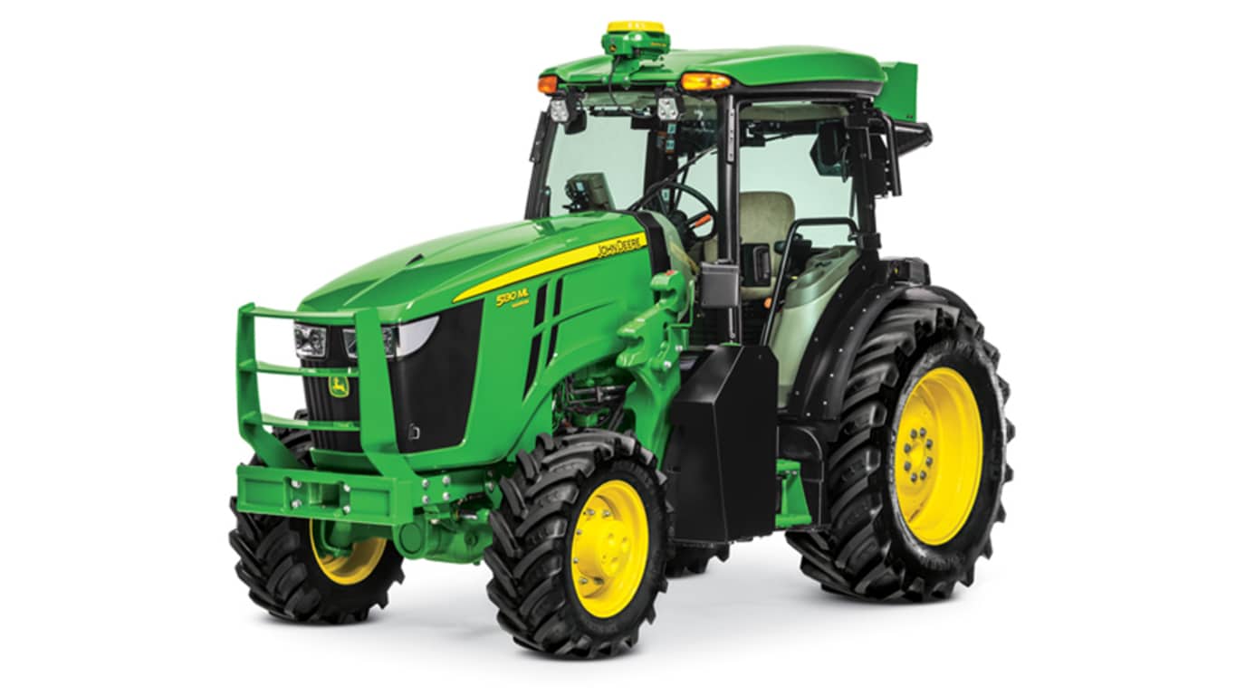 Studio image of a 5130ML Specialty Tractor with Cab