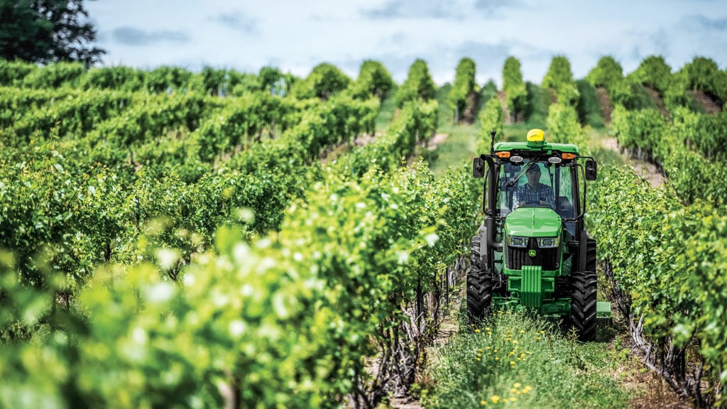 5075EN in vineyard rows