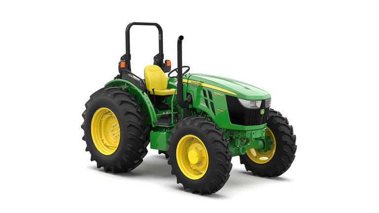 A front-right-facing green utility tractor on a white background.