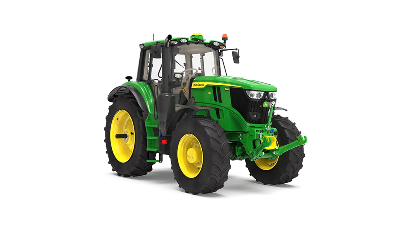 Front-right studio rendering of 6M 220 Tractor
