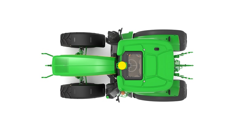 top-down studio shot of a 6M 250 on a white background