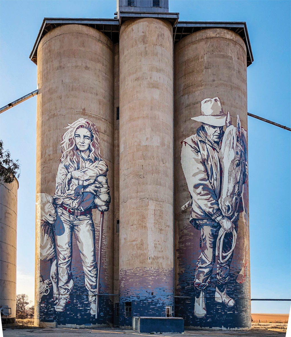 Silo art in Rosebery victoria