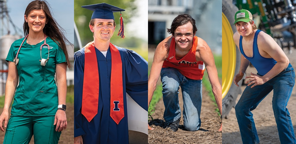 collage of young adults