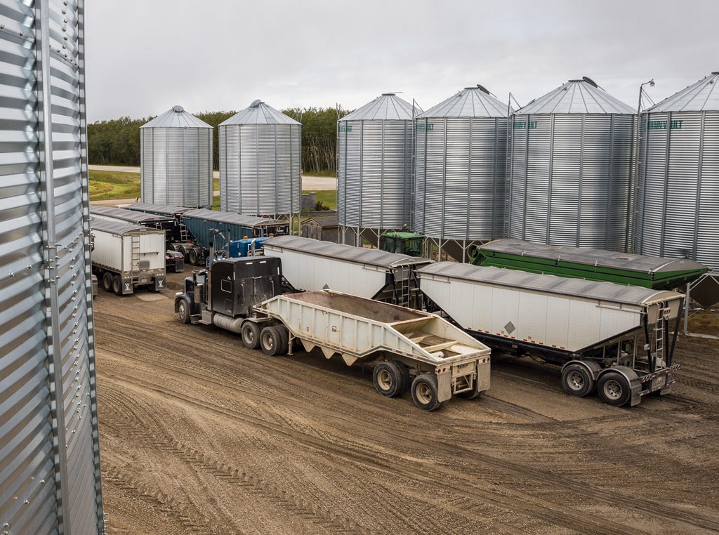 Binyard with trucks