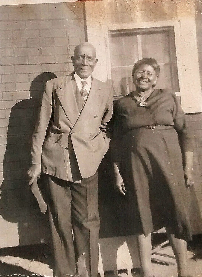 Marc's grandparents, Arthur and  Versie Howze, in their Sunday best in the mid-1950s in Alabama.