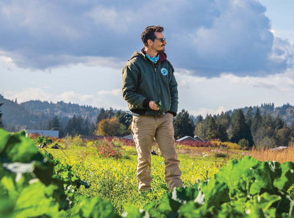 Steele Walking through field