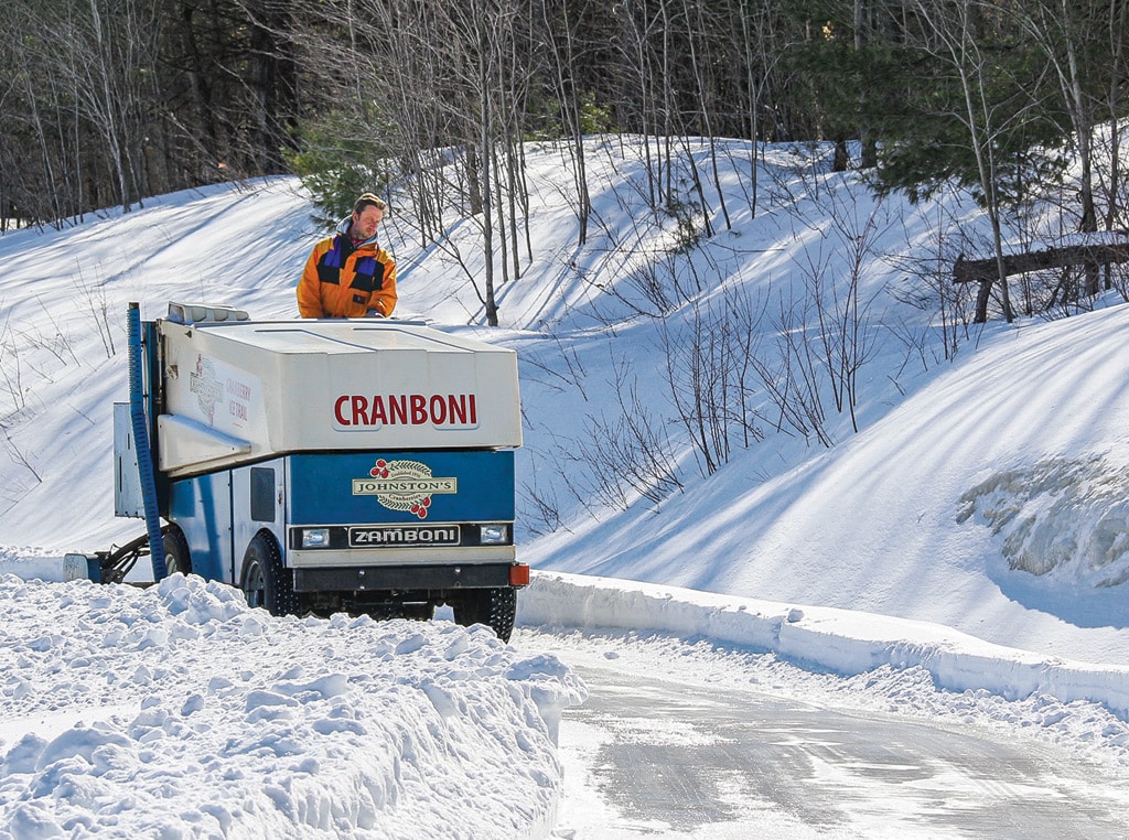 Zamboni on ice