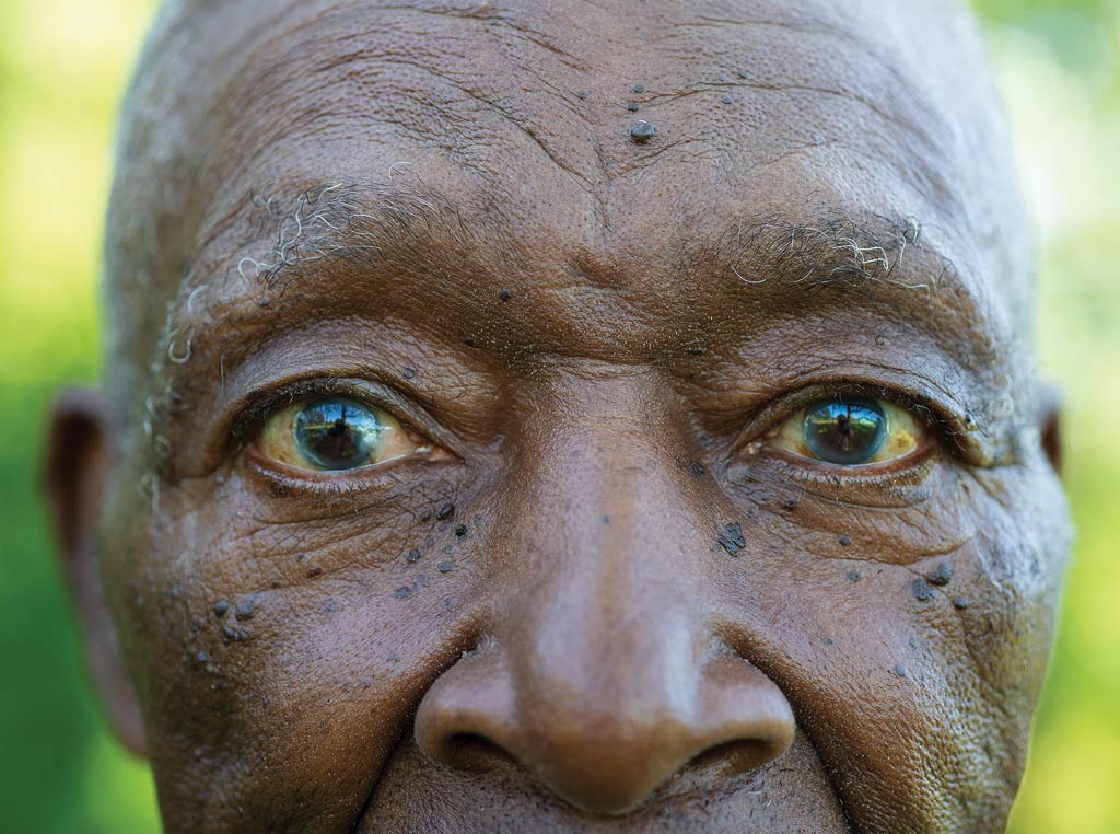 close up of person's eyes