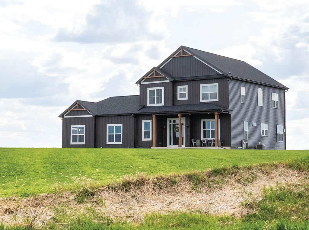 farmhouse on a hill