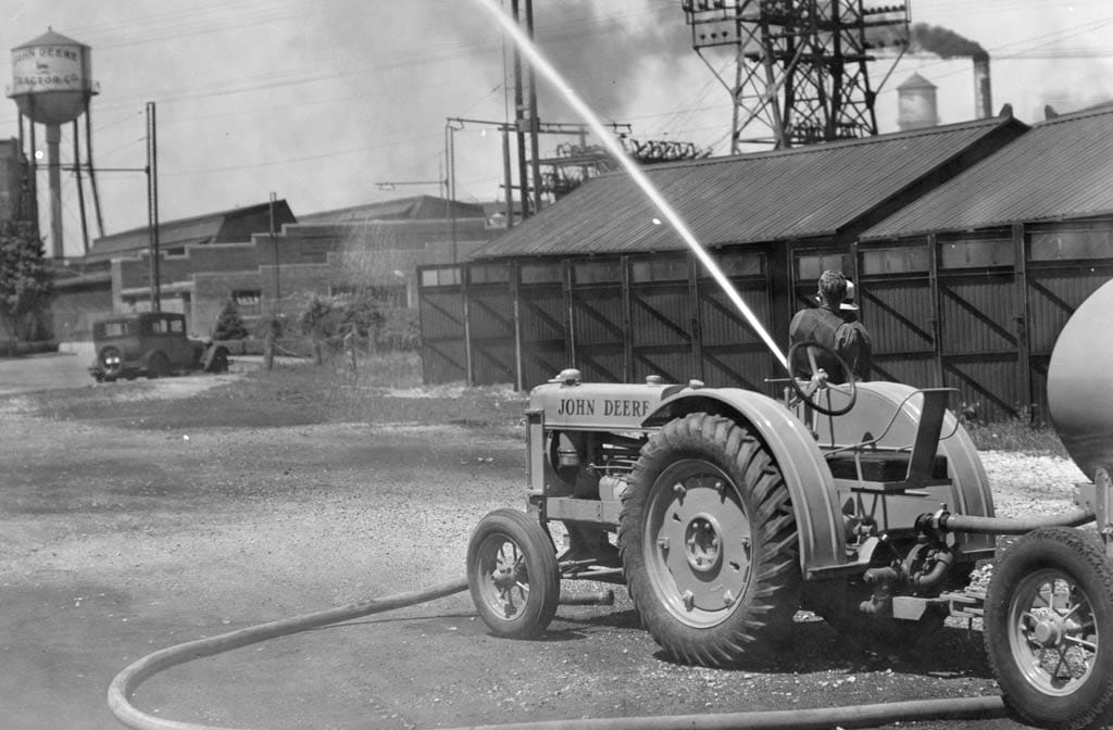 1936 Volunteer Firefighters using John Deere equipment