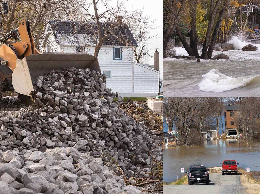 flood water by lakes