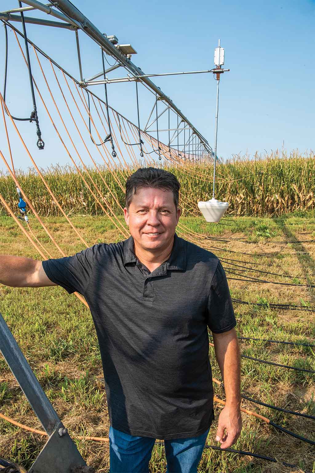 Photograph of Senninger Bubbler in a field