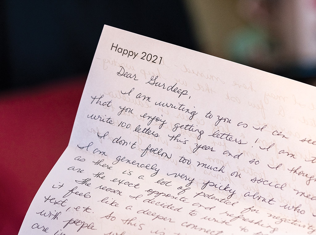 a handwritten letter
