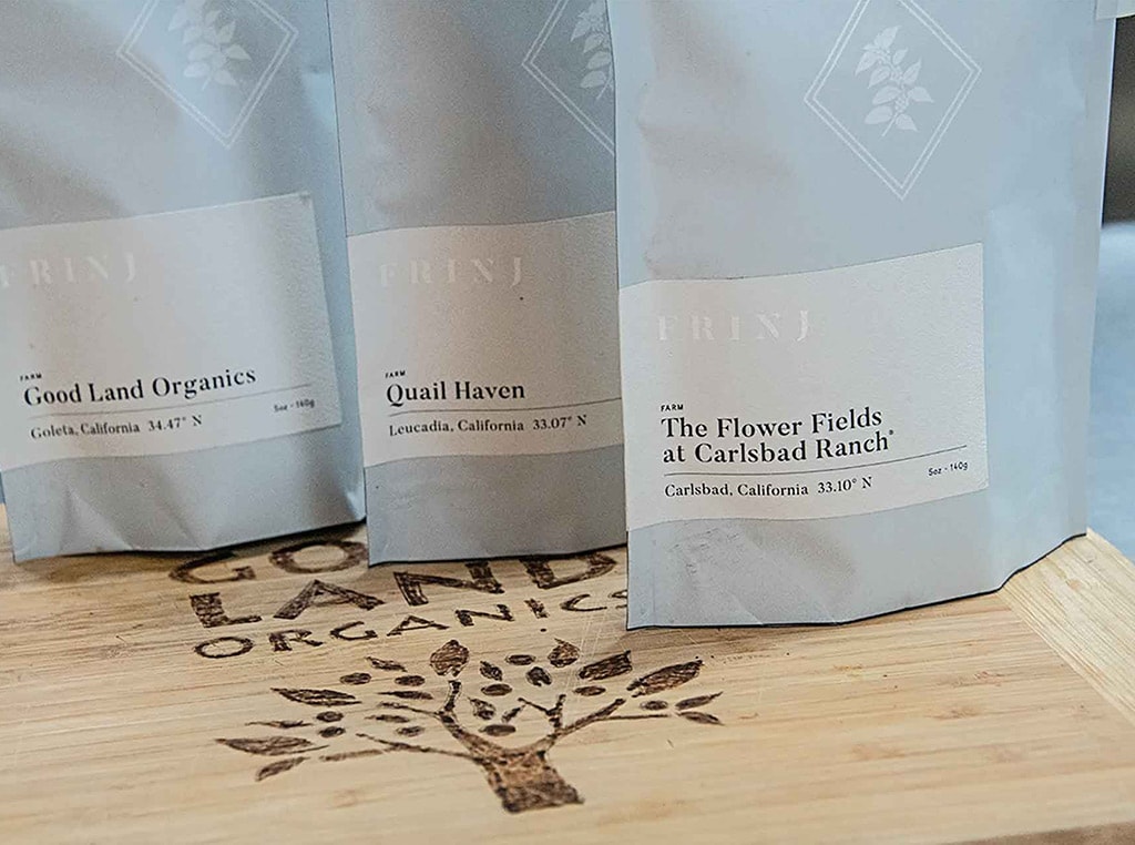 bags of FRINJ coffee