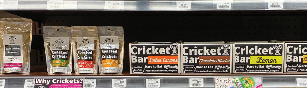 cricket products on grocery store shelf