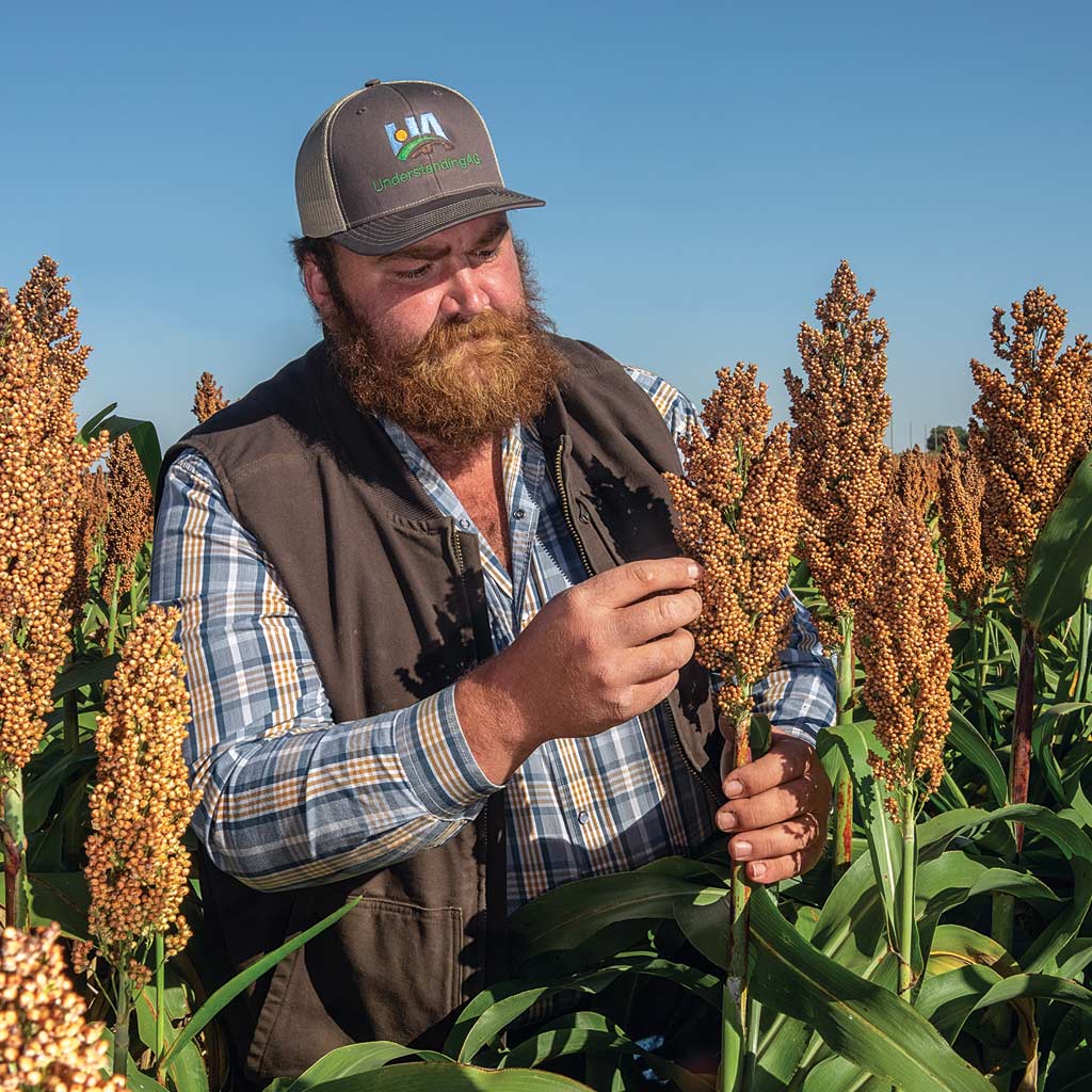 farmer Austin Schweizer from Sterling, Kansas