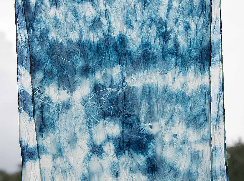 tie-dyed cloth