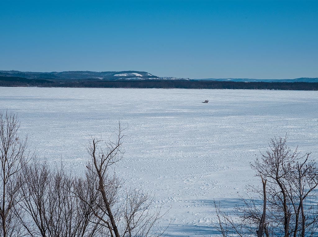 frozen river