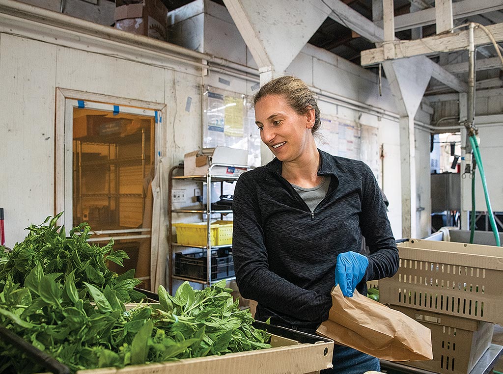 woman working at Full Belly