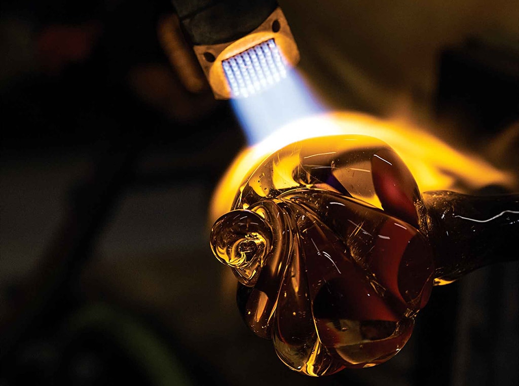 torch melting glass