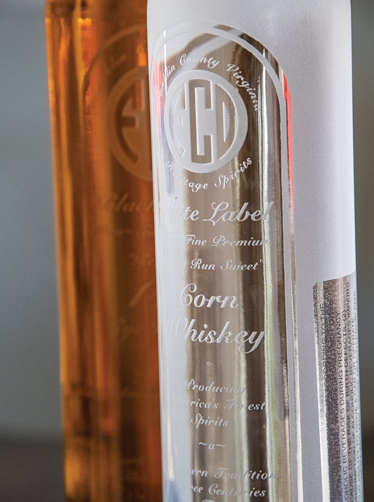 two whiskey bottles