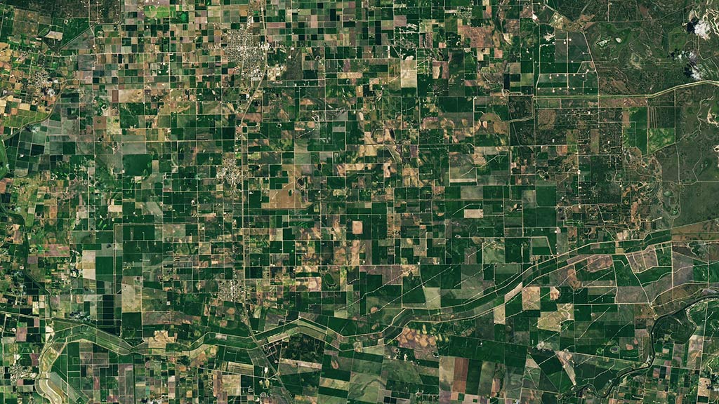 satellite image showing the greenlands