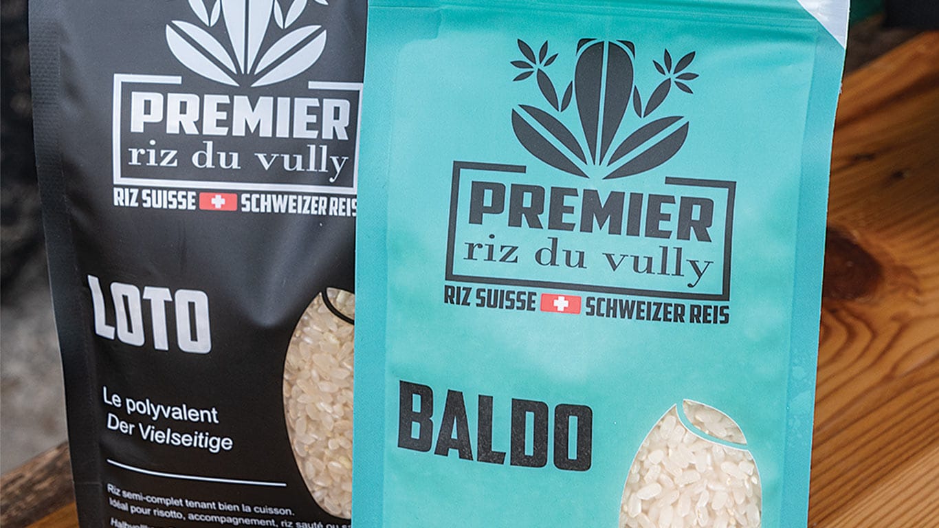 Two bags of Premier rice from Vully.