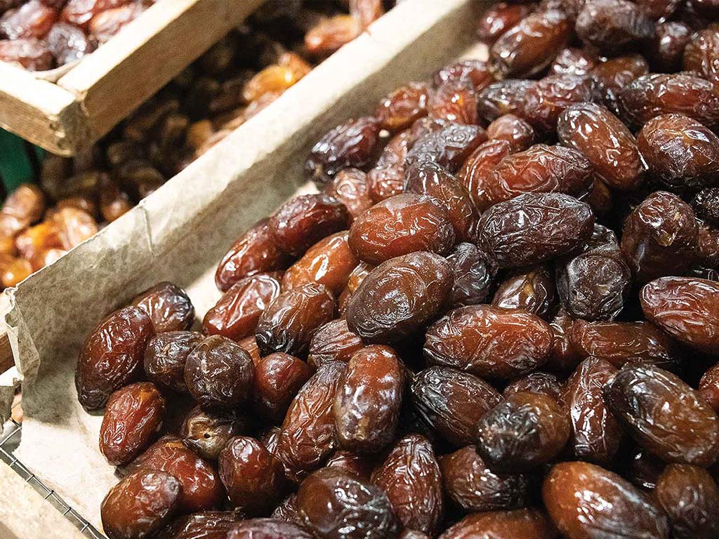 Closeup of dates