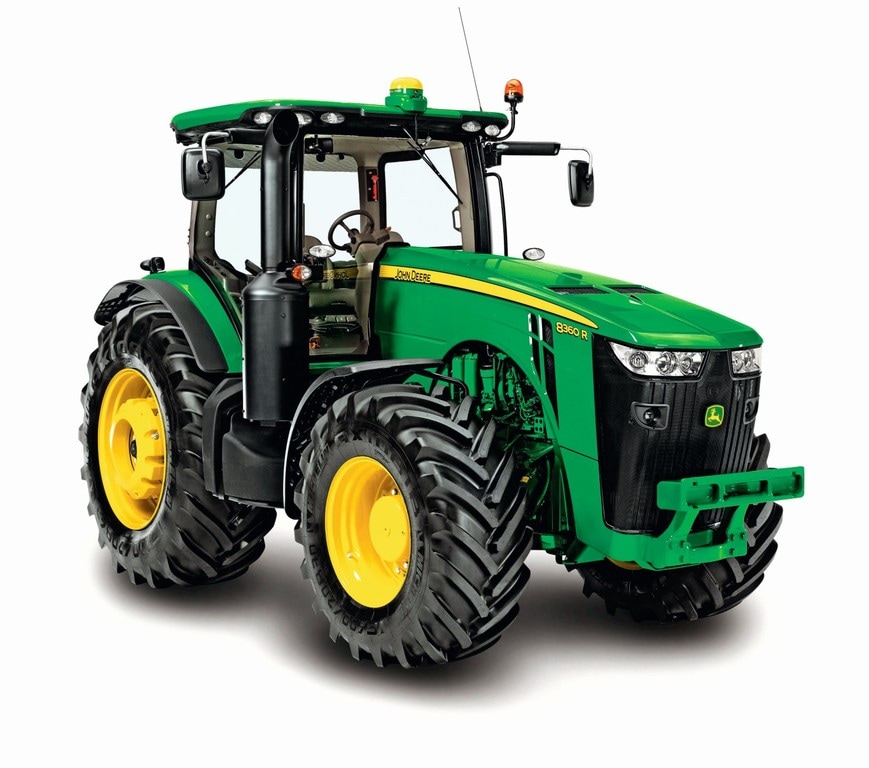 Foto de estudio Trator grande John Deere serie 8R