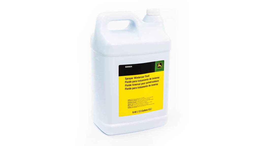 Container of John Deere Sprayer Winterizer Fluid